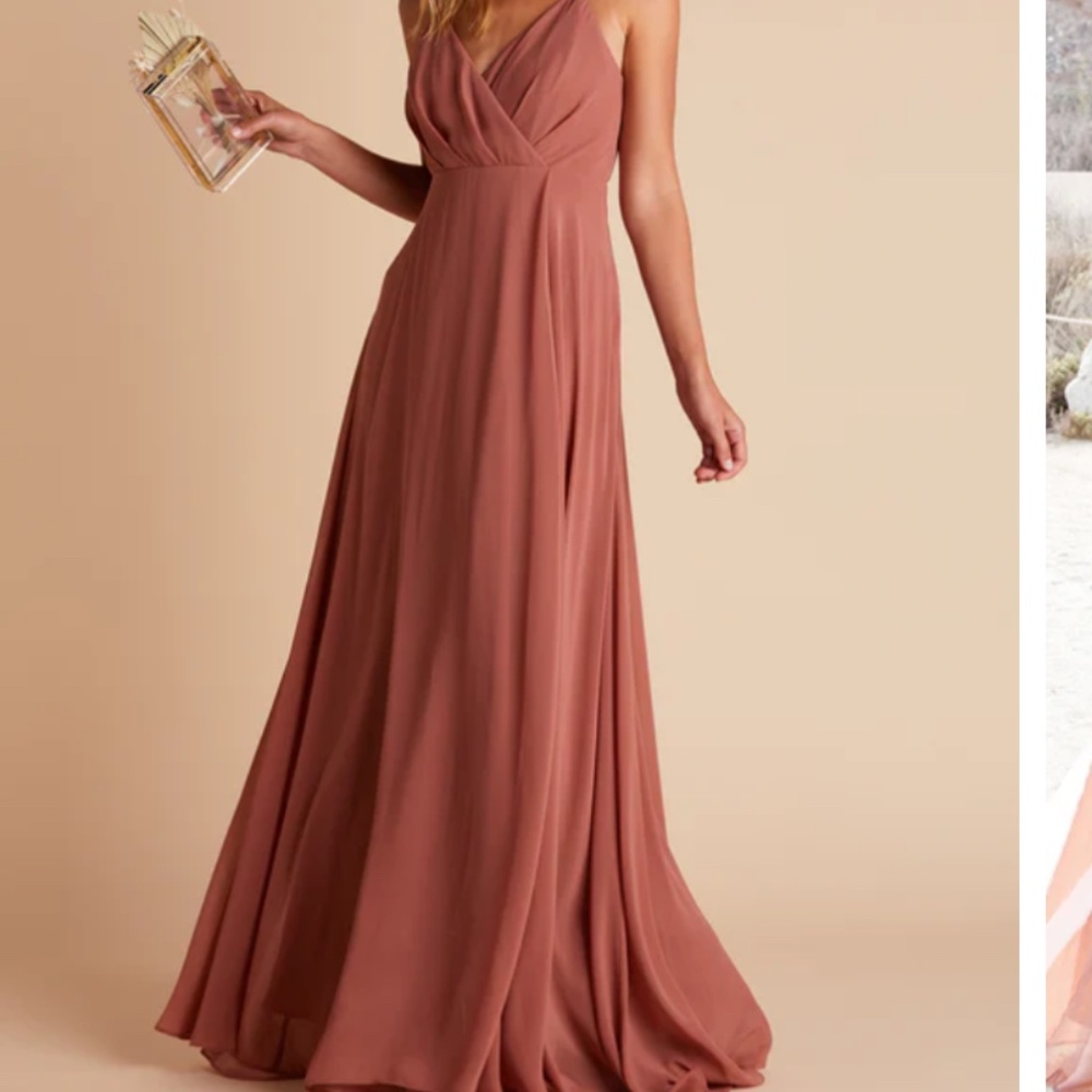 Chiffon- Desert Rose Bridesmaid dress: BIRDY GREY
